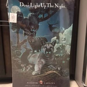 Vintage Smokey the great educational poster set